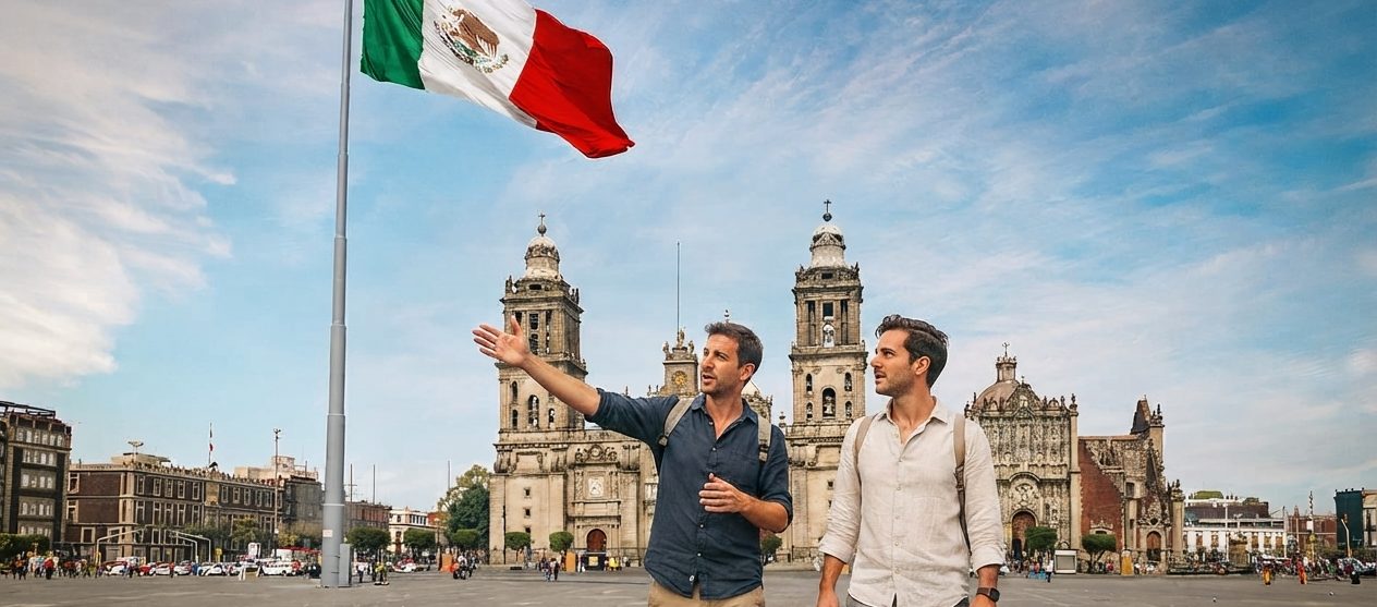 Tours gays saliendo de Ciudad de México Grupo de amigos gays en un tour a las montañas