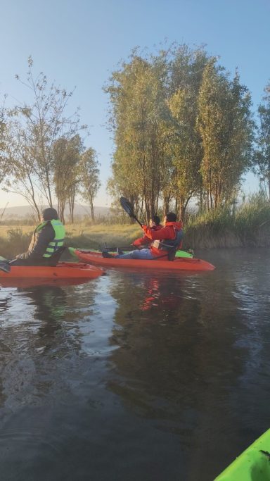 Amanecer en Kayak gay Xochimilco